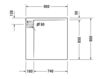 Схема Душевой поддон Duravit 2015 720153 00 0 00 0000 Современный / Скандинавский / Модерн