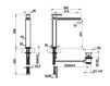 Схема Смеситель для раковины Gessi Spa ELEGANZA  46003 Современный / Скандинавский / Модерн