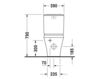 Схема Унитаз напольный Duravit 2015 215509 00 00 Современный / Скандинавский / Модерн