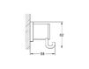 Схема Крючок Allure Grohe 2012 40 284 000 Современный / Скандинавский / Модерн