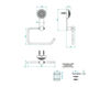 Схема Держатель для туалетной бумаги THG DAHLIA A41.538A Современный / Скандинавский / Модерн