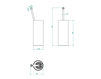 Схема Щетка для туалета THG POMME CRISTAL LUSTRÉ OR A46.4700 Современный / Скандинавский / Модерн