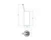 Схема Щетка для туалета THG SAINT GERMAIN G7C.4700 Современный / Скандинавский / Модерн