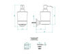 Схема Дозатор для мыла THG PÉTALE DE CRISTAL NOIR U6D.613 Современный / Скандинавский / Модерн