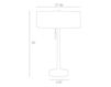 Схема Лампа настольная Tillman  Arteriors Home  LIGHTING 49675 Современный / Скандинавский / Модерн