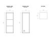 Схема Полка для ванной Doll Cabinet Ypsilon CONTENITORI YDOLCA2 EE Лофт / Фьюжн / Винтаж / Ретро