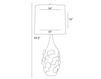 Схема Лампа настольная Edge  Arteriors Home  LIGHTING 17092-323 Современный / Скандинавский / Модерн