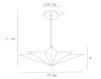 Схема Светильник Rex Arteriors Home  LIGHTING 46821 Современный / Скандинавский / Модерн