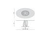Схема Стол Porada LQ Infinity tavolo ellittico 1 base 200 x 120 Современный / Скандинавский / Модерн