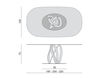 Схема Стол обеденный Porada LQ Infinity tavolo ovale 1 base Современный / Скандинавский / Модерн