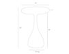 Схема Столик приставной Darby  Arteriors Home  FURNITURE 2589 Современный / Скандинавский / Модерн