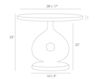 Схема Столик кофейный Seth  Arteriors Home  FURNITURE 2602 Современный / Скандинавский / Модерн