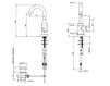 Схема Смеситель для раковины Bongio Pi7 07581CRPR Минимализм / Хай-тек