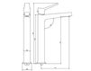 Схема Смеситель для раковины IB Rubinetterie s.p.a. BAGNO TW202 Современный / Скандинавский / Модерн