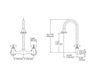 Схема Смеситель настенный Triton Kohler 2015 K-7319-3-CP Современный / Скандинавский / Модерн