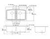 Схема Раковина накладная Brookfield Kohler 2015 K-5846-3-0 Современный / Скандинавский / Модерн