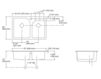 Схема Раковина накладная Efficiency Kohler 2015 K-5948-4-0 Современный / Скандинавский / Модерн