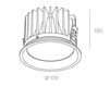 Схема Встраиваемый светильник BPM Lighting 2016 3193.03 Современный / Скандинавский / Модерн