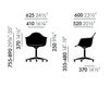 Схема Кресло PACC Vitra. 2016 440 357 00 Современный / Скандинавский / Модерн