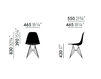 Схема Стул DSW Vitra. 2016 440 305 00 Современный / Скандинавский / Модерн