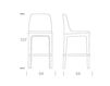 Схема Барный стул MIVIDA Tonin Casa News 2016 6318 Классический / Исторический / Английский