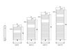 Схема Полотенцесушитель Quadro Scirocco Towel Heater QUA 12X50 Современный / Скандинавский / Модерн