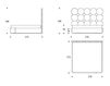 Схема Кровать PASCAL 210 HIGH US STANDARD KING SIZE Smania Industria mobili spa Master Mood LTPASCAL04 Современный / Скандинавский / Модерн