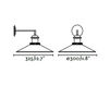 Схема Фасадный светильник MARLIN Faro NEW 2016 65133 Современный / Скандинавский / Модерн