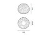 Схема Светильник настенный Meteorite 35 Artemide S.p.A. 2016 1701010A Минимализм / Хай-тек