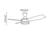 Схема Вентилятор потолочный MINI UFO Faro Ventiladores 33455 Лофт / Фьюжн / Винтаж / Ретро