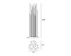Схема Садовый светильник Reeds Artemide S.p.A. 2016 T087800 Минимализм / Хай-тек