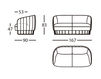 Схема Диван TONELLA Sancal Diseno, S.L. FUTURA 2016 301.61.T Современный / Скандинавский / Модерн