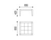 Схема Столик журнальный WEEKEND Neue Wiener Werkstaette TABLE WCT 85 H1 Современный / Скандинавский / Модерн