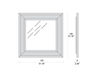 Схема Зеркало настенное Tecni Nova CANDLE 4218/10 Лофт / Фьюжн / Винтаж / Ретро