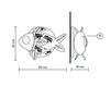 Схема Светильник настенный Karman srl 2017 AP132 1B Лофт / Фьюжн / Винтаж / Ретро