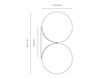 Схема Светильник настенный Michael Anastassiades 2017 Double Sconce 150 - Wall Mounted Минимализм / Хай-тек