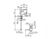 Схема Смеситель для раковины Palazzani 2017 40301010 Современный / Скандинавский / Модерн