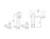 Схема Смеситель для раковины Graff STRUCTURE 2370000 Минимализм / Хай-тек