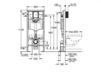 Схема Каркас для монтажа сантехники Rapid SL Grohe 2016 38584001 Современный / Скандинавский / Модерн