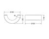 Схема Светильник настенный HALF 500 Castaldi 2018 106SD501DN