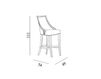 Схема Барный стул Carpanese Home 2018 6112