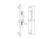 Схема Душевая штанга Bongio SLIDING RAIL 874CR0EPR