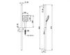 Схема Душевая штанга Bongio SLIDING RAIL 973CRPR
