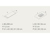 Схема Раковина подвесная Integrated washbasin top made in glass Rexa Design 2018 05167502 1706521 Современный / Скандинавский / Модерн