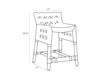 Схема Барный стул Richmond Arteriors Home  FURNITURE 5536