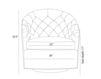 Схема Кресло Capri  Arteriors Home  FURNITURE 8084