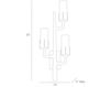 Схема Светильник настенный Griffin  Arteriors Home  LIGHTING 49082