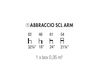 Схема Стул с подлокотниками Accento 2019 ABBRACCIO SCL ARM