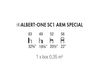 Схема Стул с подлокотниками Accento 2019 ALBERT ONE SC 10 ARM SPECIAL