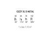 Схема Диван Accento 2019 OZZY XL D METAL